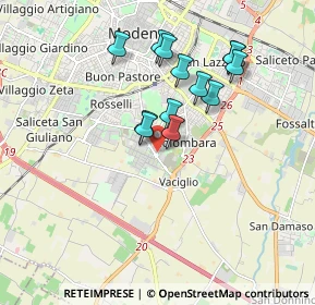 Mappa Via Liguria, 41125 Modena MO, Italia (1.59692)