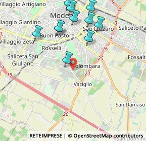 Mappa Via Liguria, 41125 Modena MO, Italia (2.3725)