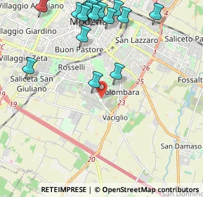 Mappa Via Liguria, 41125 Modena MO, Italia (2.76158)