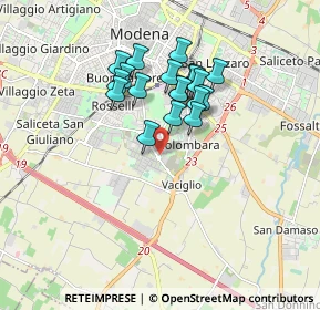 Mappa Via Liguria, 41125 Modena MO, Italia (1.4215)