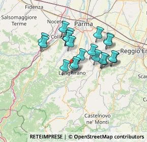 Mappa Via Giuseppe di Vittorio, 43013 Langhirano PR, Italia (11.229)