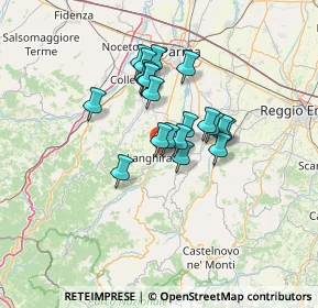 Mappa Via Giuseppe di Vittorio, 43013 Langhirano PR, Italia (9.8865)