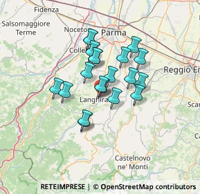 Mappa Via Giuseppe di Vittorio, 43013 Langhirano PR, Italia (10.015)