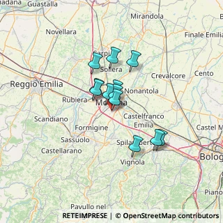 Mappa Via Carlo Alberto dalla Chiesa, 41126 Modena MO, Italia (9.40167)