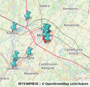 Mappa Viale Carlo A. Dalla Chiesa, 41126 Modena MO, Italia (6.54182)