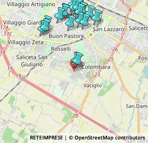 Mappa Viale Carlo A. Dalla Chiesa, 41126 Modena MO, Italia (2.468)