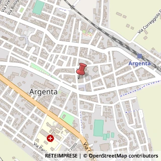 Mappa Via Giuseppe Mazzini, 2, 44011 Argenta, Ferrara (Emilia Romagna)
