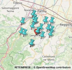 Mappa Via V. Coruzzi, 43013 Langhirano PR, Italia (10.1285)