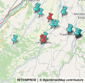 Mappa Via V. Coruzzi, 43013 Langhirano PR, Italia (8.981)