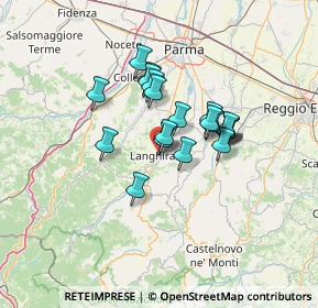 Mappa Via G. Ferrari, 43013 Langhirano PR, Italia (9.8815)