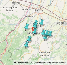 Mappa Via G. Ferrari, 43013 Langhirano PR, Italia (9.49091)