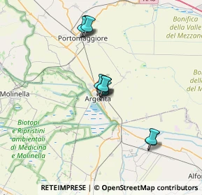 Mappa Via Borgo Seliciata, 44011 Argenta FE, Italia (5.69545)