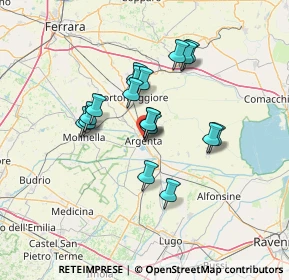 Mappa Via Matteotti Giacomo, 44011 Argenta FE, Italia (10.86167)