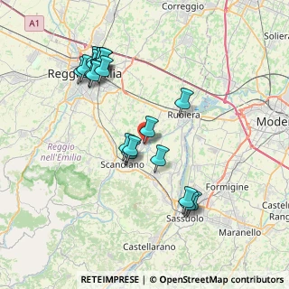 Mappa Via per Scandiano, 42019 Scandiano RE, Italia (7.98)