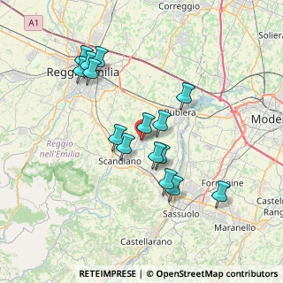 Mappa Via per Scandiano, 42019 Scandiano RE, Italia (6.87067)