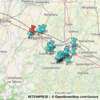 Mappa Via per Scandiano, 42019 Scandiano RE, Italia (11.3175)