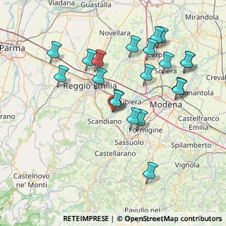Mappa Via per Scandiano, 42019 Scandiano RE, Italia (16.376)