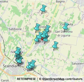 Mappa Via S.Giuseppe Pagliani, 42019 Arceto RE, Italia (1.991)