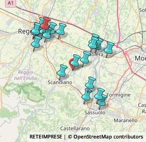 Mappa Via S.Giuseppe Pagliani, 42019 Arceto RE, Italia (7.5025)