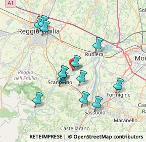 Mappa Via S.Giuseppe Pagliani, 42019 Arceto RE, Italia (7.20231)