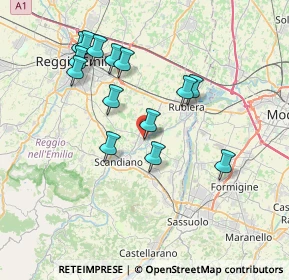 Mappa Via S.Giuseppe Pagliani, 42019 Arceto RE, Italia (7.23286)