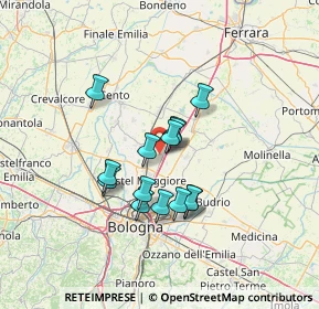 Mappa 40010 Bentivoglio BO, Italia (10.30643)