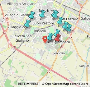 Mappa Viale C. A. dalla Chiesa, 41126 Modena MO, Italia (1.60417)