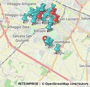 Mappa Viale C. A. dalla Chiesa, 41126 Modena MO, Italia (1.891)