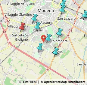 Mappa Viale C. A. dalla Chiesa, 41126 Modena MO, Italia (2.68286)