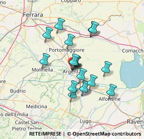 Mappa Via Michelangelo Porcari, 44011 Argenta FE, Italia (10.88556)