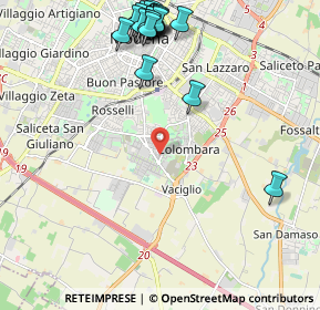 Mappa Via Pietrasanta, 41125 Modena MO, Italia (2.7005)