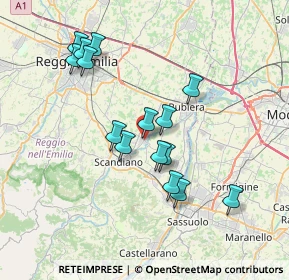 Mappa Via Cesare Battisti, 42019 Arceto RE, Italia (6.89267)