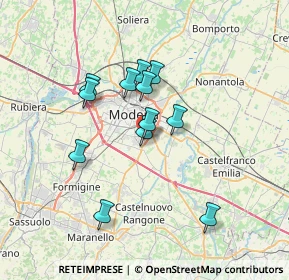 Mappa Via Alghero, 41125 Modena MO, Italia (5.85583)