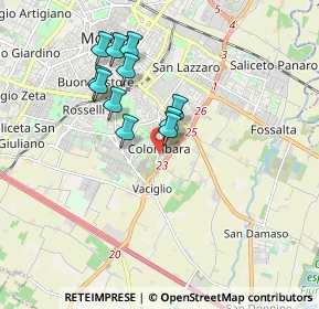 Mappa Via Alghero, 41125 Modena MO, Italia (1.55273)
