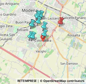 Mappa Via Alghero, 41125 Modena MO, Italia (1.50273)