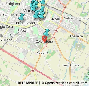 Mappa Via Alghero, 41125 Modena MO, Italia (2.48385)
