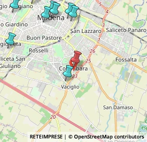 Mappa Via Alghero, 41125 Modena MO, Italia (2.92818)