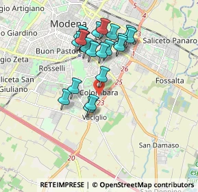 Mappa Via Alghero, 41125 Modena MO, Italia (1.6345)
