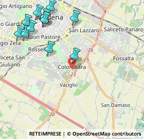 Mappa Via Alghero, 41125 Modena MO, Italia (2.67833)