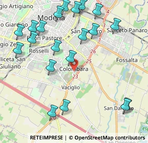 Mappa Via Alghero, 41125 Modena MO, Italia (2.5695)