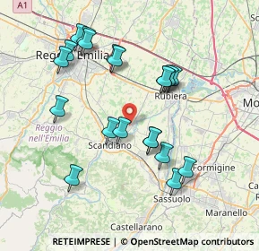 Mappa Via Nino Rinaldi, 42019 Arceto RE, Italia (7.503)