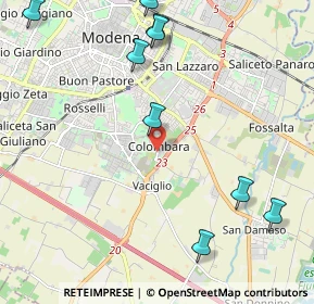 Mappa Via Lazio, 41125 Modena MO, Italia (3.19769)