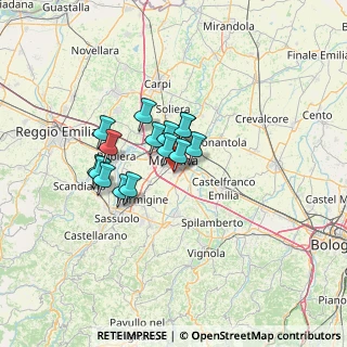 Mappa Via Morane, 41126 Modena MO, Italia (9.404)