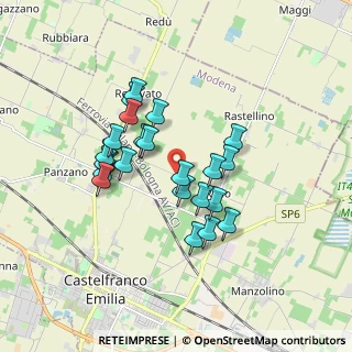 Mappa Via F. Savioli, 41013 Castelfranco Emilia MO, Italia (1.4913)