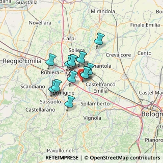 Mappa Strada Collegarola, 41126 Modena MO, Italia (8.63667)