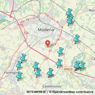 Mappa Via Firenze, 41126 Modena MO, Italia (5.8325)