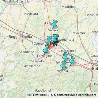 Mappa Autostrada del Sole, 41126 Modena MO, Italia (8.80364)