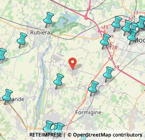 Mappa Strada Pederzona, 41043 Modena MO, Italia (6.6845)