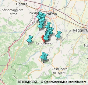 Mappa 43013 Langhirano PR, Italia (9.2425)