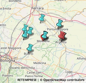 Mappa Via Montello, 40062 Molinella BO, Italia (10.906)